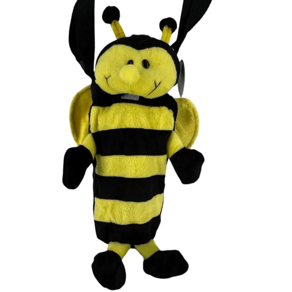 BumbleBee Plush Kids Crossbody Drink Water Bottle Holder Carrier Sling 13